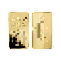 2026 Barre d'or rectangulaire personnalisée en cuivre de Suisse, 10 oz, artisanat métallique, souvenir, lingot massif, collection