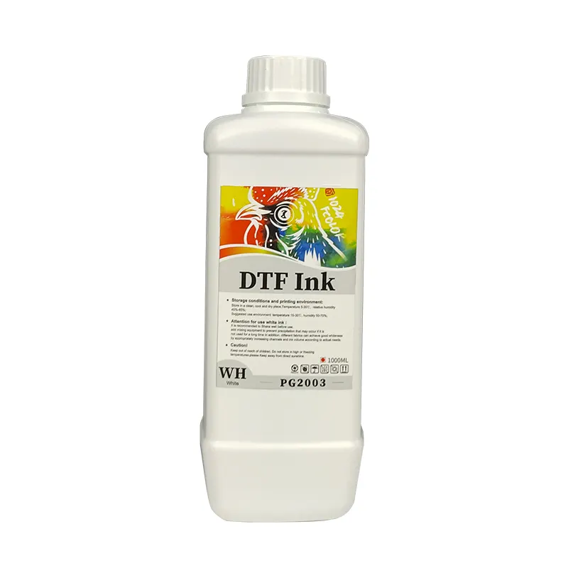 Fcolor ใหม่ 100ML 1000ML DTF ฟิล์มสัตว์เลี้ยงสีขาวโอนหมึกสีสําหรับ DTF เครื่องพิมพ์ฟิล์ม i3200 4720 7880 P800 L1800