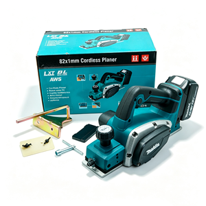 Kit combiné d'outils électriques sans fil <span class=keywords><strong>Makita</strong></span> 18V Brushless 4-en-1 pour le travail du bois : Défonceuse, Cloueur, <span class=keywords><strong>Scie</strong></span> <span class=keywords><strong>circulaire</strong></span>, Raboteuse pour la construction - Product Image 6