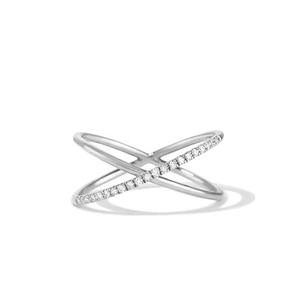 Gemnel de oro de lujo, doble banda con anillo de diamante, 2021 - Product Image 3