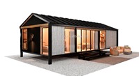 Maison modulaire de 30 m² avec 2 chambres, entièrement meublée, petite maison préfabriquée, cabane moderne, maison de jardin écologique, casa