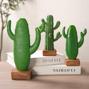 Vaso artificiale natura Cactus resina statua ornamenti da giardino scena scena scena oggetti di scena decorazione del paesaggio in miniatura - Product Image 3