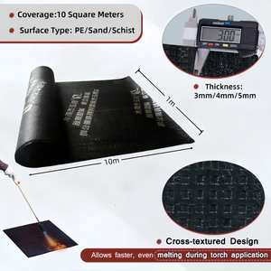 Membrana Impermeabilizante de Betún SBS con Refuerzo de Poliéster, Diseño Moderno, Uso en Exteriores, Resistente al Agua, Precio al por Mayor - Product Image 2