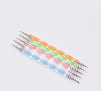 Lot de 5 stylos à points pour nail art, outils professionnels de manucure et de dessin pour débutants et fournitures de salon