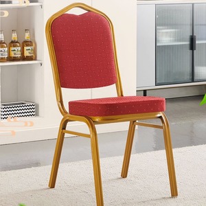 Silla Apilable Económica con Respaldo Alto de Tela <span class=keywords><strong>para</strong></span> Iglesia, Banquete, Vestíbulo, Hotel, Acento, Comedor y Eventos <span class=keywords><strong>para</strong></span> Habitación de Hotel - Product Image 1