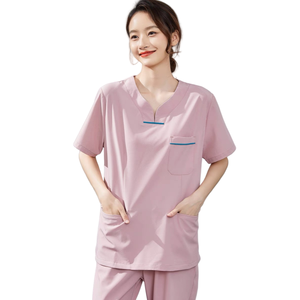 Travail hospitalier gommage uniformes vendeurs en gros grande taille à manches longues mode survêtement médecin infirmière gommages uniformes ensembles à la mode - Product Image 3