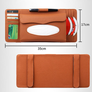 Organisateur de <span class=keywords><strong>voiture</strong></span> en cuir PU <span class=keywords><strong>support</strong></span> de CD stockage de carte <span class=keywords><strong>DVD</strong></span> <span class=keywords><strong>support</strong></span> de pince <span class=keywords><strong>support</strong></span> de tissu en cuir PU <span class=keywords><strong>pour</strong></span> pare-soleil - Product Image 2