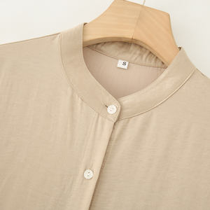 Set da donna 2 pezzi alla moda camicia con colletto a otto colori + pantaloni dritti camicette femminili Vintage + pantaloni completo da donna - Product Image 3