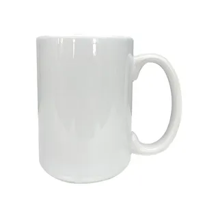 Haming Offre Spéciale Sublimation Tasses Blancs Thé Blanc Tasses À Café En Céramique 15 oz Prend En Charge ODM & OEM Pour Les Cadeaux En Gros