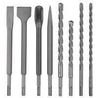 Portable 17 pièces marteau foret ciseaux ensemble maçonnerie béton foret ensemble sds plus tige forets ensembles d'outils