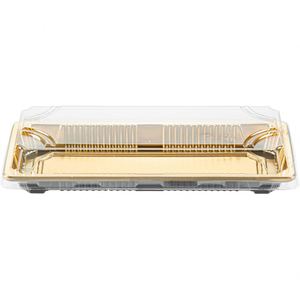 Bandeja Rectangular Desechable de Plástico PET para Sushi con Tapa Transparente Antivaho, Caja de Empaque para Comida para Llevar con Impresión UV Personalizada - Product Image 4