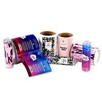 Étiquettes personnalisées en vinyle UV imperméable avec logo, autocollants cosmétiques dorés pour fard à joues, impression en rouleau, étiquettes d'emballage pour bouteilles d'eau et d'huile