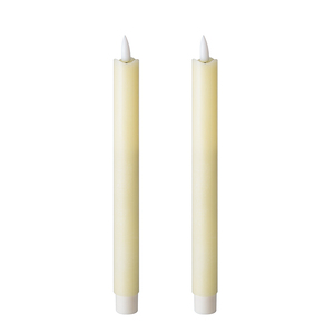 <span class=keywords><strong>Bougie</strong></span> chauffe-plat à <span class=keywords><strong>flamme</strong></span> vacillante en cire de paraffine blanche ondulée conique Matti's Wholesale 3d Flame D2.2 H24.5 - Product Image 2