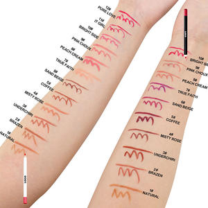 <span class=keywords><strong>Crayon</strong></span> à lèvres en bois blanc de couleur nue à haute teneur en pigment <span class=keywords><strong>Crayon</strong></span> à lèvres mat imperméable longue durée sans logo - Product Image 4