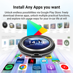 Boîte Ai Carplay Rhythm compatible avec le contrôle original de la voiture, bouton rotatif du volant, commande vocale Siri, multifonction, petit écran - Product Image 5