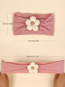 Bandeau protecteur d'été mignon de petite fleur pour garçons et filles accessoires de cheveux de bébé élastique mince bandeau confortable pour bébé - Product Image 3