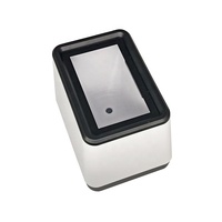 Escáner de código de barras de escritorio automático con Caja de pago de diente azul USB plano 1D 2D para tienda minorista