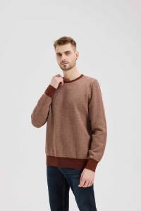 سترة شتوية رجالية من الصوف الخالص <span class=keywords><strong>12GG</strong></span> مع شعار أمامي منسوج، تصميم مخصص من الشركة المصنعة MT45 - Product Image 3