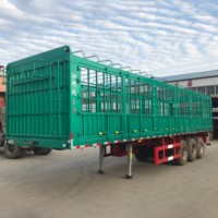 Semi-remorque JINFENG Farm, nouvelle caisse de chargement isolée et fermée, en acier robuste, capacité 28t, train de roulement standard/personnalisé, taille 2/3/4/5