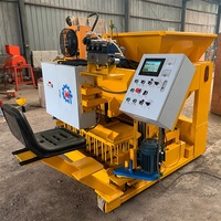Machine à blocs de béton mobile WT6-30, petite machine à briques creuses, machine à fabriquer des blocs de béton portative