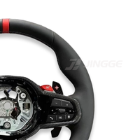 Volant de voiture sport en cuir chauffant personnalisé ROUGE pour BMW /X3/X5/X4/G20/G30/G80/G01/G05/G82/G42/G22/G11/G02 M3 M4 M340i M240I