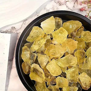 Cristal de Citrino Amarillo Natural en Bruto, Piedra Curativa Sin Pulir para Decoración del Hogar, Venta Caliente - Product Image 2
