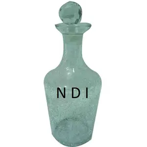 Frasco de perfume de vidro transparente decorativo de formato personalizado para frasco de vidro spray de aparência tradicional fornecedor da Índia
