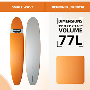 Vente en gros d'usine OEM de planches de surf |   Planche de surf 9'2" 77L en fibre de verre souple, entièrement en EPS, époxy, sous vide, idéale pour débutants et la location - Product Image 5