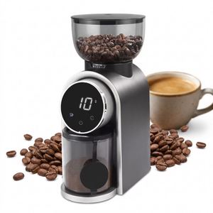 Moulin à café à meules coniques en acier inoxydable 80W réglable, capacité 250g, <span class=keywords><strong>prix</strong></span> usine, pour <span class=keywords><strong>Moka</strong></span> Pot et Aeropress - Product Image 4