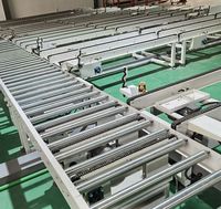 Système de convoyeur à rouleaux automatisé TOSHINE en acier inoxydable pour le transport de palettes, empileur et déempileur robuste pour entrepôt, 20 m/min