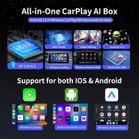 Boîtier CarPlay AI en gros pour usine avec 8G+128G Android 1, compte Netflix pour iPhone iOS et Android OS, garantie 1 an
