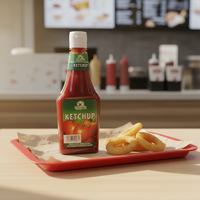 Base de sauce tomate BBQ épicée, vinaigrette tomate riche et acidulée pour grillades en plein air, fêtes BBQ et assaisonnement de viande – Vente en gros
