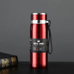 زجاجة مياه رياضية معزولة حراريًا من الفولاذ المقاوم للصدأ، سعة كبيرة، محمولة، بجدار مزدوج مفرغ الهواء - Product Image 6