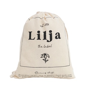Petit sac en toile de coton avec cordon de serrage, personnalisable par transfert thermique, écologique, durable, pochette à cordon, cadeau promotionnel, sac en coton - Product Image 1