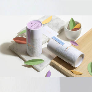 Boîtes d'emballage cadeaux écologiques avec logo personnalisé, cylindre en carton imprimé pour le thé et le café de luxe, emballage en tube en papier de qualité supérieure - Product Image 3