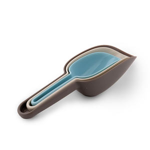 الأكثر مبيعًا مجموعة مغرفة طعام بلاستيكية 3 مكعب ثلج مبتكر مغرفة طعام أدوات مطبخ مع مجرفة دقيق قياس - Product Image 3