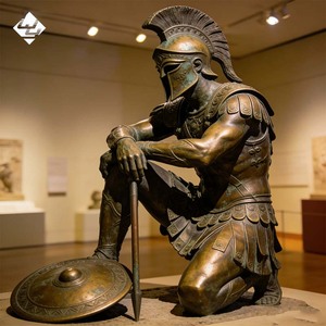 Scultura in Bronzo di Samurai, Grande Opera d'Arte Moderna Astratta Personalizzata per Decorazione <span class=keywords><strong>da</strong></span> Giardino - Product Image 1