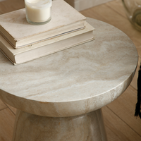 Bureau élégant en faux marbre de fibre de verre Design minimaliste européen