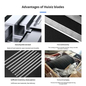 Lame de découpe horizontale en acier inoxydable longue pour machine de transformation alimentaire, accessoires de découpe pour poulet, couteau à trancher - Product Image 4