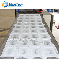 Machine à glace industrielle commerciale Koller en vente, 2t/jour, machine à fabriquer de la glace en bloc, congélateur