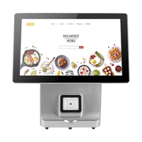 Terminal Pos Android de 15 pouces avec imprimante thermique à écran tactile lecteur de codes à barres tout-en-un caisse enregistreuse
