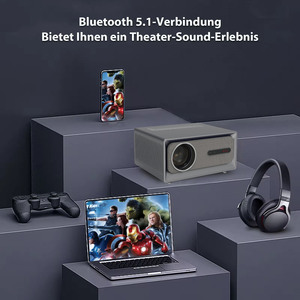 2025 Latest 4K 1080P LCD LED Video <b>Projector</b> Auto High Brightness <b>Android</b> 9 Built-in Speakers Portable for Home H96 <b>Projector</b> Hi - Product Image 4