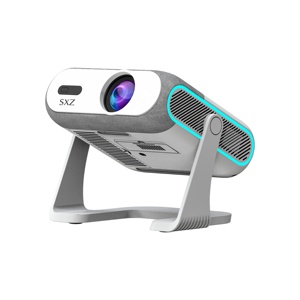 Nouveau projecteur de poche portable intelligent WiFi BT Android 14, système de projection de films natifs 720p pour la maison - Product Image 1