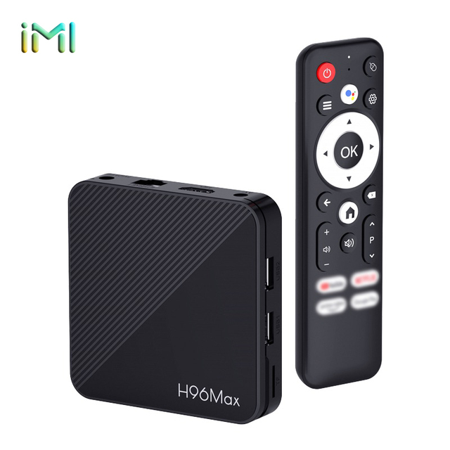 OEM ODM 100M Ethernet Android ATV Box H96max H313 Wifi 6 Tv Box 2G RAM 16G ROM Android Tv Box with Voice Remote