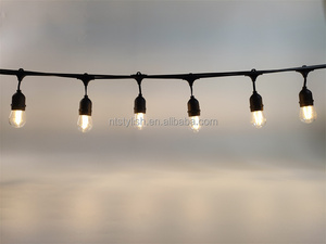 Luci a Corda Impermeabili IP65 per Esterni, Ghirlanda di Luci LED S14 da 1W, Illuminazione Bianca Calda con Spina - Product Image 4