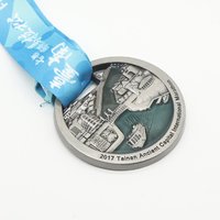 Médailles de course athlétique personnalisées en métal moulé sous pression, or, argent, bronze, forme personnalisée en relief 3D, médaille de récompense pour événement sportif
