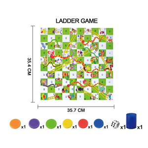 Juego <span class=keywords><strong>de</strong></span> <span class=keywords><strong>Serpientes</strong></span> y <span class=keywords><strong>Escaleras</strong></span> Dowellin, Juego <span class=keywords><strong>de</strong></span> Mesa Ludo Portátil para Diversión Familiar para Todas las Edades - Product Image 5