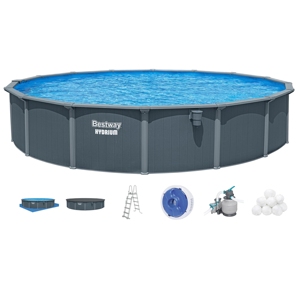 Bestway 561RP/561RN/561RNE Ensemble de <span class=keywords><strong>piscine</strong></span> hors sol ronde en acier de 7.32 m X 1.32 m Piscina Fuori Terra - Product Image 1