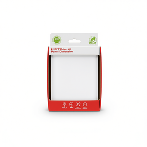 Panel de Luz LED Moderno de 2x2 Pies, 48W, Iluminación de Borde, 5800LM, 7000K, Empotrable en Techo para Sala de Estar con Soporte para Regulador de Intensidad - Product Image 1