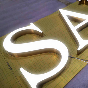 Chất lượng cao tùy chỉnh thép không gỉ kim loại chữ 3D Bảng chữ cái dấu hiệu cho cửa hàng - Product Image 3